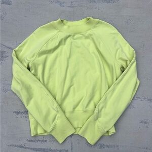 Lemon Vibe (Bright Yellow) Lululemon Ready to Roll Crew Sweatshirt